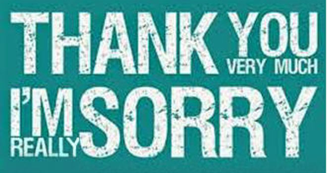 Xin lỗi và Cảm ơn – Trần Văn Giang
